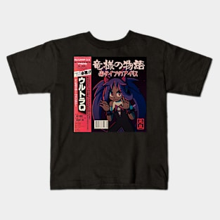 vaporwave anime aesthetic iris gen 5 video game Kids T-Shirt